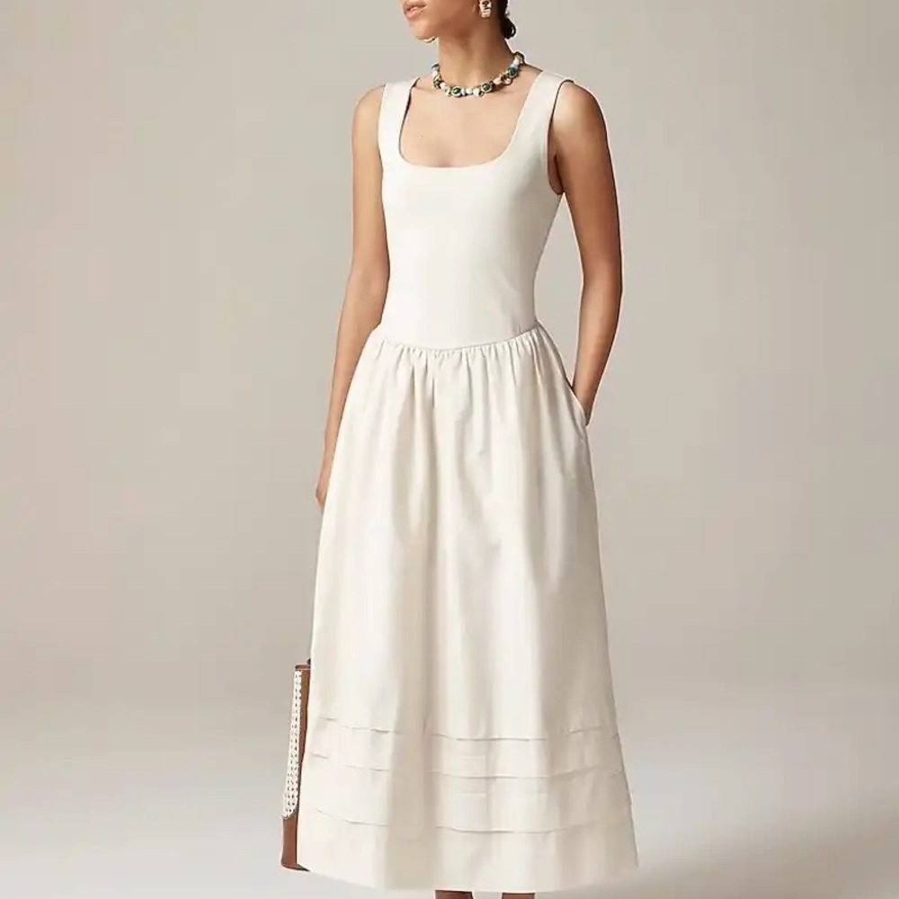 J. Crew Cream Maxi Skirt Dress - Picture 2 of 8